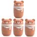 Healeved 4pcs 1 Ear Piercing Cleaning Line Limpiador De Oidos Adulto Ears Cleaner Ear Cleaner Ear Hole Cleaner Disposable Ear Floss Earring Hole Cleaning Solution Ear Hole Floss Care 7.5X4CMx4pcs Light Brownx4pcs