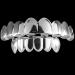MOYIC Top Bottom False Teeth Halloween Mouth Grills Punk Copper Plated Gold Tooth Performance Party Ornament Supplies for Festival Silver - Buy Online on GoSupps.com