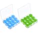 12 Pairs Ear Plugs for Sleeping Soft Reusable Moldable Silicone Earplugs Noise Cancelling and Sound Blocking Ear Plugs with Case 32dB NRR Suitable for Swimming Concerts Airplane Travel