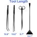 4Pcs Long Stainless Steel Aquascaping Tools Kit | Aquarium Plant Tweezers, Scissors, Scrapers with Anti-Rust Coating | Ideal for Aquascaping Cleaning | Includes Free Magnetic Tool Holder - Buy Online on GoSupps.com