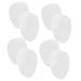 FOMIYES 4 Pairs High Heels Mat Breathable High Heel Inserts Metatarsal Pads Half Shoe Cushions Foot Pad Sports White 10X7X0.8CM