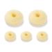 SQULIGT 5 PCS Donut Hair Bun Maker  Ring Style Bun Makers Set (Beige  2 Large and 3 Small)