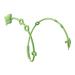 Stretchable Teether Chain Chewable Safety Teether Silicone Chain Bear Shape for Home (Green)