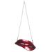 Yardenfun Lip Pendant Fashion Ornament Vintage Women Red Lip Wall Decor Wall Hanging Decor Metal Statue Woman Red 14.50X6.50X0.50CM