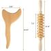 Premium GUA SHA & Massage Tools - 2-Piece Lymphatic Drainage & Anti-Cellulite Roller Set for Muscle Recovery | International Shipping - Buy Online on GoSupps.com