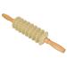 Stable wooden roller for lymphatic drainage straight trigger points thin leg cellulite sore fascia massage roller