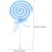 HOMSFOU 4pcs Foam Lollipop Ornament Christmas Decorations Gifts Gourmet Lollipops Kids Crafts Scene Decorative Props Christmas Lollipop Decorations Simulation Lollipop Creative Photo Prop Bluex4pcs 66x31cmx4pcs - Buy Online on GoSupps.com