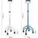 Cane Durable Aluminium Four-Legged Cane Telescopic Crutches Walking Aid for The Elderly (Color : Blue) Smooth Sailing - Buy Online on GoSupps.com