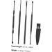 Stainless Steel Earwax Removal Kit - Ear Cleaning Tools Set with Spiral Ear Pick and Ear Curette - Buy Online on GoSupps.com