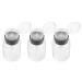 Veemoon 3pi ces Flacons De Presse Pour Manucure Et Salon Distributeurs De Dissolvant De Vernis Ongles Lot De Bouteilles Pressantes Avec Goulot Pour Facilit Utilisation