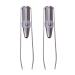 Beifenl 2 x stainless steel eyebrow tweezers + LED light