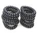 Premium Spiral Hair Ties - 10 Pack for Men, Women, & Children | Black Phone Cord Hair Coils (5.5cm) - Buy Online on GoSupps.com