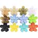 Flower Claw Clips 12 pcs For Hair Matte Jelly Clear Variety Pack Big Claw Clips Non Slip Strong Hold Hair Barrettes Headwear Accessories for Thick Hair