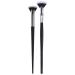 Veeteah Folding Angle Scalloped Lash Brush - Eyebrow Brush Mascara Fan Brush - Eyebrow and Eyelash Brush with Soft Bristles for Girlfriend Mother Wife