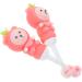 Healvian Children's Toothbrush Set - 6 Soft Bristle Cartoon Baby Brushes for Toddler Teeth Care - Pink Bear Design - Buy Online on GoSupps.com