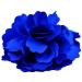 Women Girls Hair Clip Hairpin Brooch Beautiful Satin Peony Flower Style(Royal Blue) Practical Design