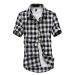 2022 Stylish Men Cut Off Flannel Tshirts, Casual Slim Button Up Vest Vintage Cowboy Plaid Sleeveless Tank Top Shirt Black,blue Medium