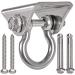 WAREMAID 180 Swing Hangers 304 Stainless Steel Heavy Duty Punching Bag Hanger with Screws for Porch Swing Set Playground Gym Sandbag Rope Boxing Bag Hammock Chair Yoga Swing Mount 1000 lb Capacity 1 Pack.