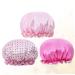 FOMIYES 3pcs Double Layer Bath Visor Hair Bonnets Set - Shower Cap, Night Sleep Cap, Elastic Bathing Cape - Buy Online on GoSupps.com