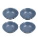 ABOOFAN 4 Pcs Ceramic Saucer Ramekins Dish Dishes Wasabi Dish Soy Dipping Plate Ketchup Bowl Vintage Plates Sauce Dipping Practical Snack Mini Ceramics Soy Sauce Vegetables Sushi re-usable 8.5X8X3cm Blue