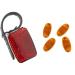 FISCHER adult reflector rear universal mount red universal bundle with bicycle reflector 85400