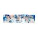 Korean acetate antistatic massage hair comb colored turtle for shell print large tooth hairbrush hairdresser brush kamm set fantasy blue color