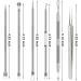 Pimple Popper Tool Kit - 6 Pcs Blackhead & Acne Remover Set for Nose & Face - Skin Blemish Extractor Tool - Silver - Buy Online on GoSupps.com