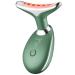 Neck Face Massager Face Sculpting Tool 3 Colour Modes and Vibration for Facial Massager (Green)