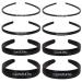 8-Pack Elastic Plastic Headbands for Daily Facial Cleaning & Hair Styling - Kammezenb nder Thin DIY Hair Bands - Buy Online on GoSupps.com