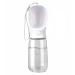 Emwel dog water bottle-large portable dog water bottle 550 ml leak-proof portable puppy water dispenser with drinking feed dispenser for pets 550 ml white