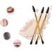 Bamboo Handle Duo Eyebrow Brush Eye Brow Brush And Mascara Brush Eyebrow Comb Makeup Tools For Women Girls 1PC - Buy Online on GoSupps.com
