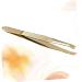 Tweezers Eyelashes Extension Clip Eyebrow Clip Flat Extend medium Golden - Buy Online on GoSupps.com