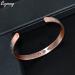 Cigmag 9X Copper Magnetic Bracelet for Women - Ultra Strength Magnet, Adjustable Cuff Bangle with Gift Box - Flower Copper Design - Buy Online on GoSupps.com