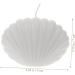 Buy Hand Poured Shell Candle | Long Burning Scented Bubble Candle for Home Decor - 1pc White Pearl Fragrance - Buy Online on GoSupps.com