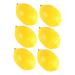 Zerodeko Faux Flower Garland 6pcs Mini Imitation Lemon Artificial Lemons Faux Plant Decor Lifelike Lemons Puzzle Toys Brain Toy Fruit Ornament Home Decor Household Products Toddler Pvc