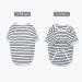 Petsmil XXL Dog Sweater - Stylish Striped Sweater for Medium & Small Dogs | Stretchy Black & White Dog Shirt for French Bulldogs - Buy Online on GoSupps.com