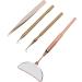 Shanrya Eyelash Extension Tweezers Mirror Set Eyelash Extension Mirror 4Pcs Detachable High Definition for Makeup Rose Gold - Buy Online on GoSupps.com
