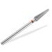 Nail miller bit hard metal grinder milling cutter with cross toothing cone shape manicure nail grinder pedicure corneal grinding for work on acrylic nails gel nails and cornea (fine)