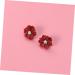 CALLARON 1pair Earrings Symmetrical Ear Rings Resin Ear Rings The Flowers White Miss mediumx3pcs Redx3pcs - Buy Online on GoSupps.com