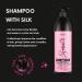 Joanna Professional_Silk Smoothing Hair Shampoo cleansing shampoo for dry and damaged hair with silk 1000ml - Buy Online on GoSupps.com