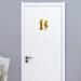 3-Piece Crossed Legs Bathroom Toilet Restroom Door Symbol Sign Set - Funny Home & Office Decor - Buy Online on GoSupps.com
