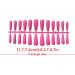 dijiusidy 1 Set French Tip Press on Nails Coffin Design Glittery Solid Colors Adhesive Tabs Gifts Decorations for Women Girls bright pink - Buy Online on GoSupps.com