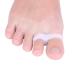4 pieces silicone gel double-geloopte toe toe gel orthhotics wedge toe protector smooth iron separator alignment pain relief LJ foot care