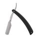 Professional Stainless Steel Barber Razor - Straight Edge Shaver for Men | Sharp Cutthroat Manual Safety Blade - Buy Online on GoSupps.com