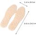 2 Pairs Wool Insoles - Winter Warm Sheepskin Inserts for Boots Shoes Slippers | Cozy & Fluffy Comfort (Beige Size 26-36 - Buy Online on GoSupps.com