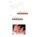 Buy BSLVWG 24 Pack Almond Press-On Nails - Multi-Colored French Wave Pattern Short Oval False Nails with Glue for Women s Nail Art - Buy Online on GoSupps.com