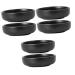 Milisten 6 Pcs Sauce Dish Vinegar Dish Ceramic Dipping Bowls Ceramic Sauce Bowl Saucer Serving Dishes Ceramic Sauce Plates Dip Bowls for Parties Mini Bowl Ceramics Japanese-Style re-usable 9X9X2.5CMx3pcs Blackx3pcs