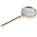 Magnifying Glass 20 Times HD Reading Identification Handheld Portable Copper Handle Made in China