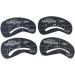 Outanaya 24pcs 6 Sets Eyebrow Grooming Stencil Eyebrows Shape Eyebrow Stencil Template Tool Auxiliary Unibrow - Buy Online on GoSupps.com