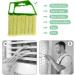 Cleaner Cloth Brushes Louver Curtain Cleaning Brush Vent Blinds Car Window Groove Shutter Duster Air Conditioner Cleaning Tool 1pc Green - Buy Online on GoSupps.com